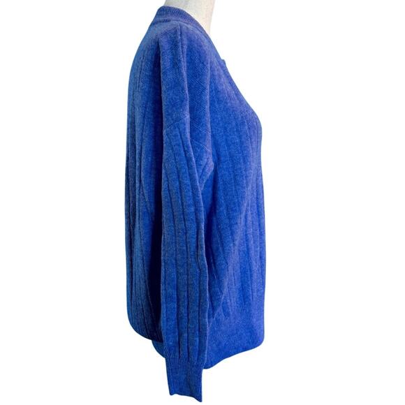 NWT Madewell Pullover Henley Sweater Oversized Drop Shoulder Wool Alpaca XXS - Picture 3 of 7